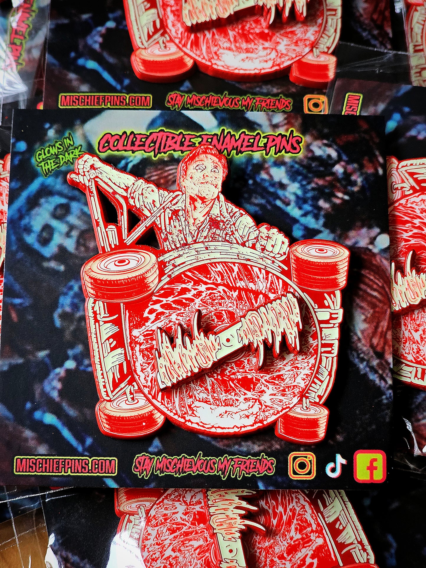 THE MOWER ENAMEL PIN