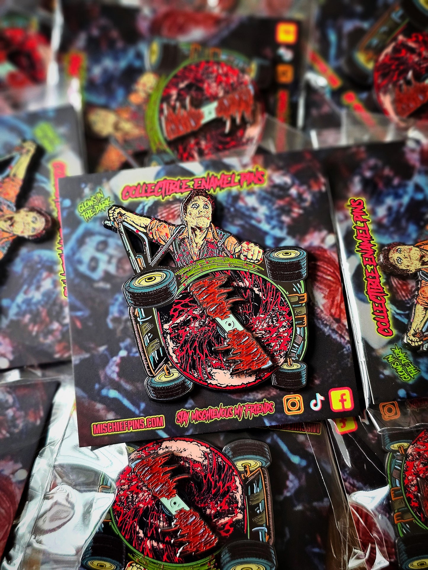THE MOWER ENAMEL PIN