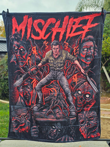 Evil 👁 Ash Fleece blanket