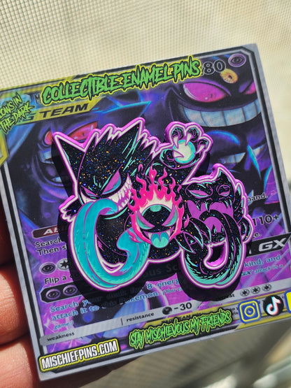 Gastly and Friends enamel pin
