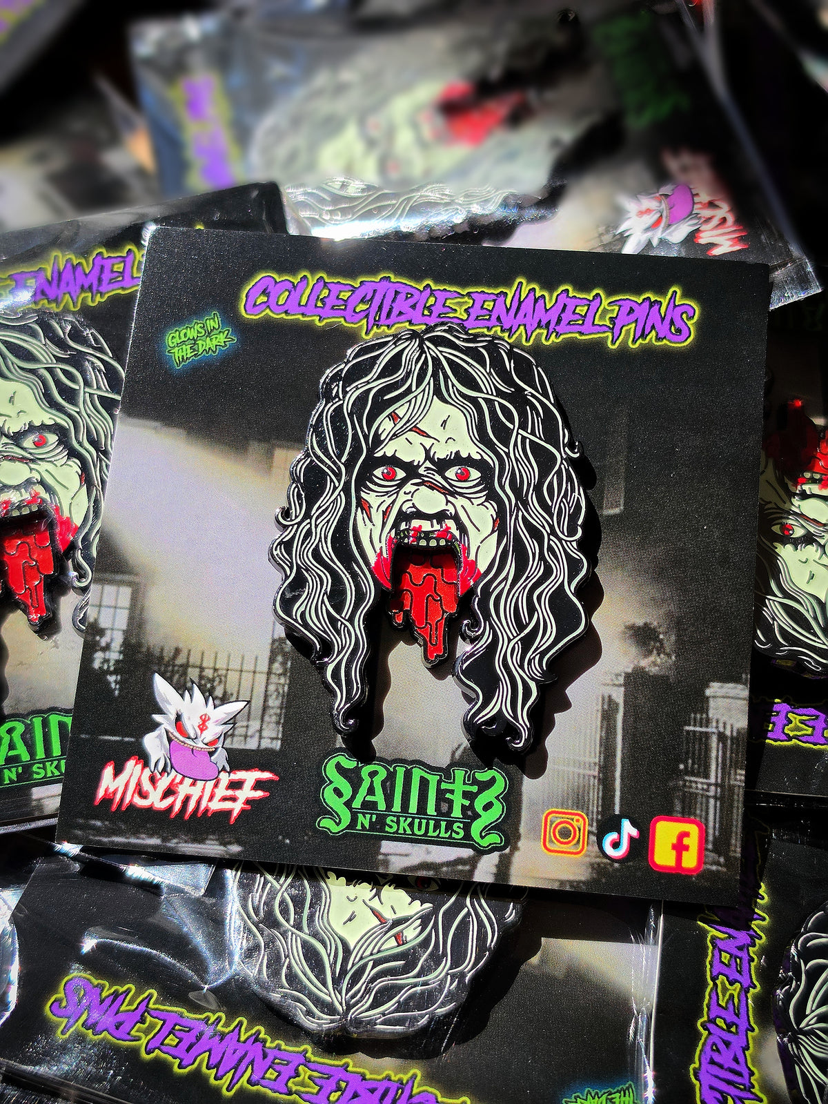 Vomit Queen Enamel Pin