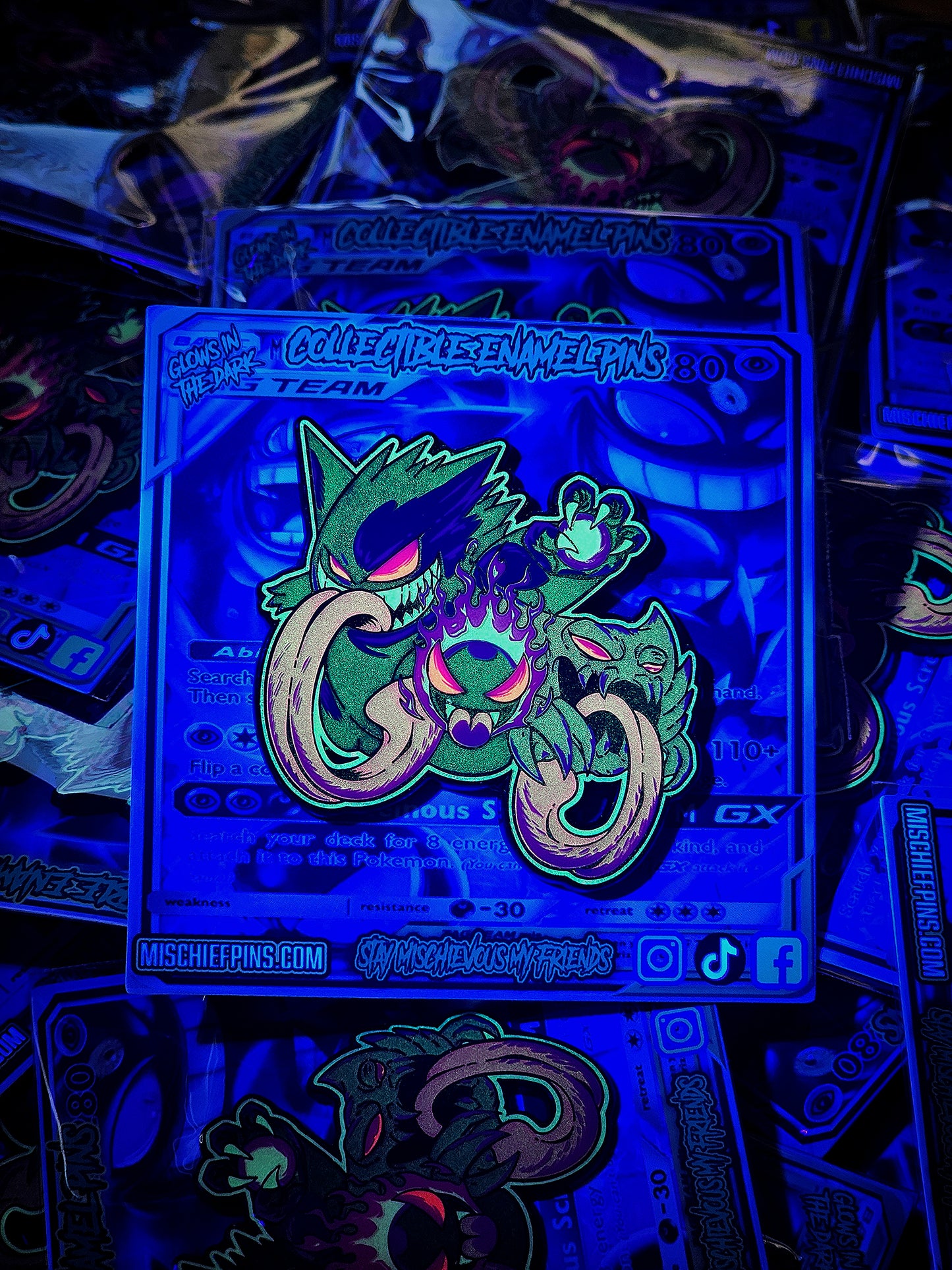Gastly and Friends enamel pin