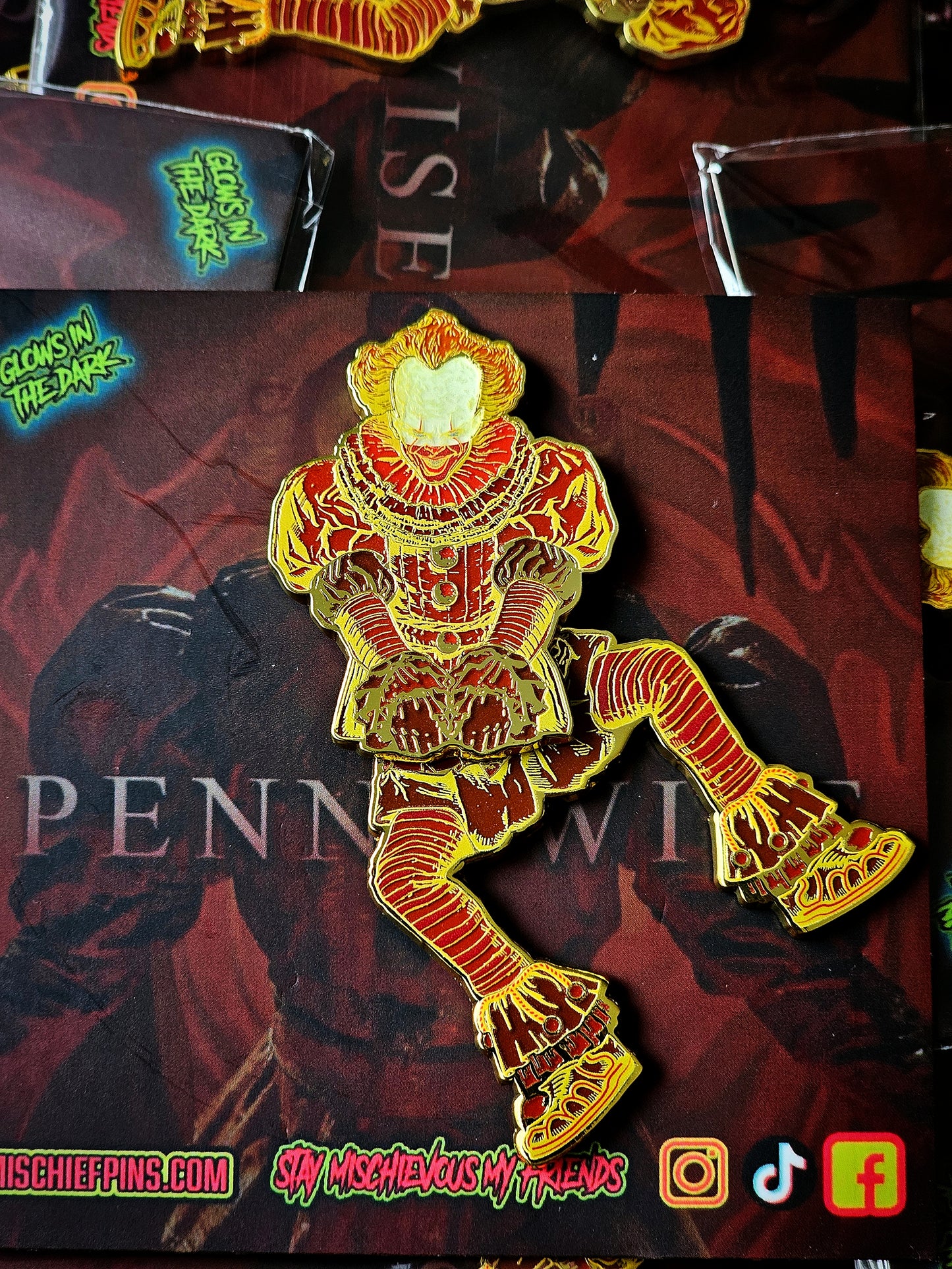 Dancing clown Enamel Pin