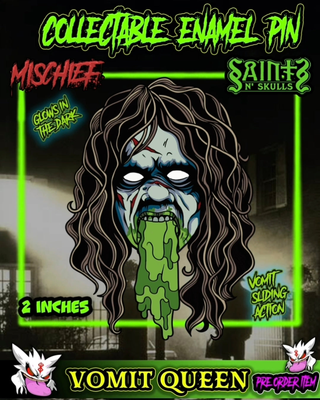Vomit Queen Enamel Pin Pre Orders