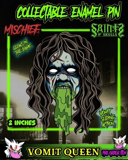 Vomit Queen Enamel Pin Pre Orders