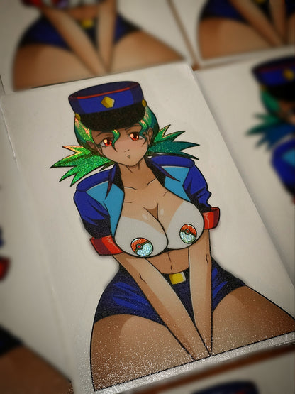 Officer Jenny NSFW/ SFW Car Sticker