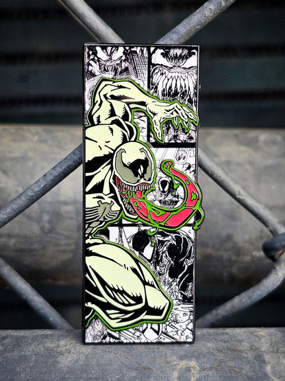 Symbiote Comic strip Enamel Pins