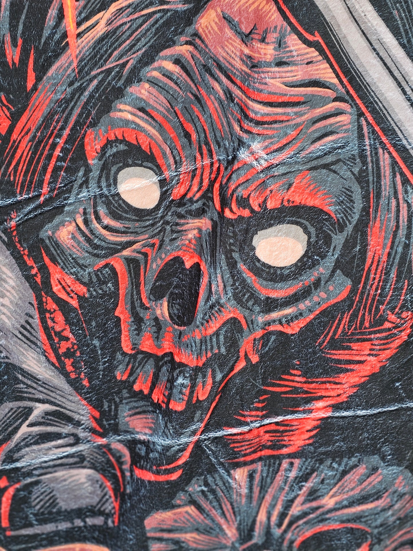 Evil 👁 Ash Fleece blanket