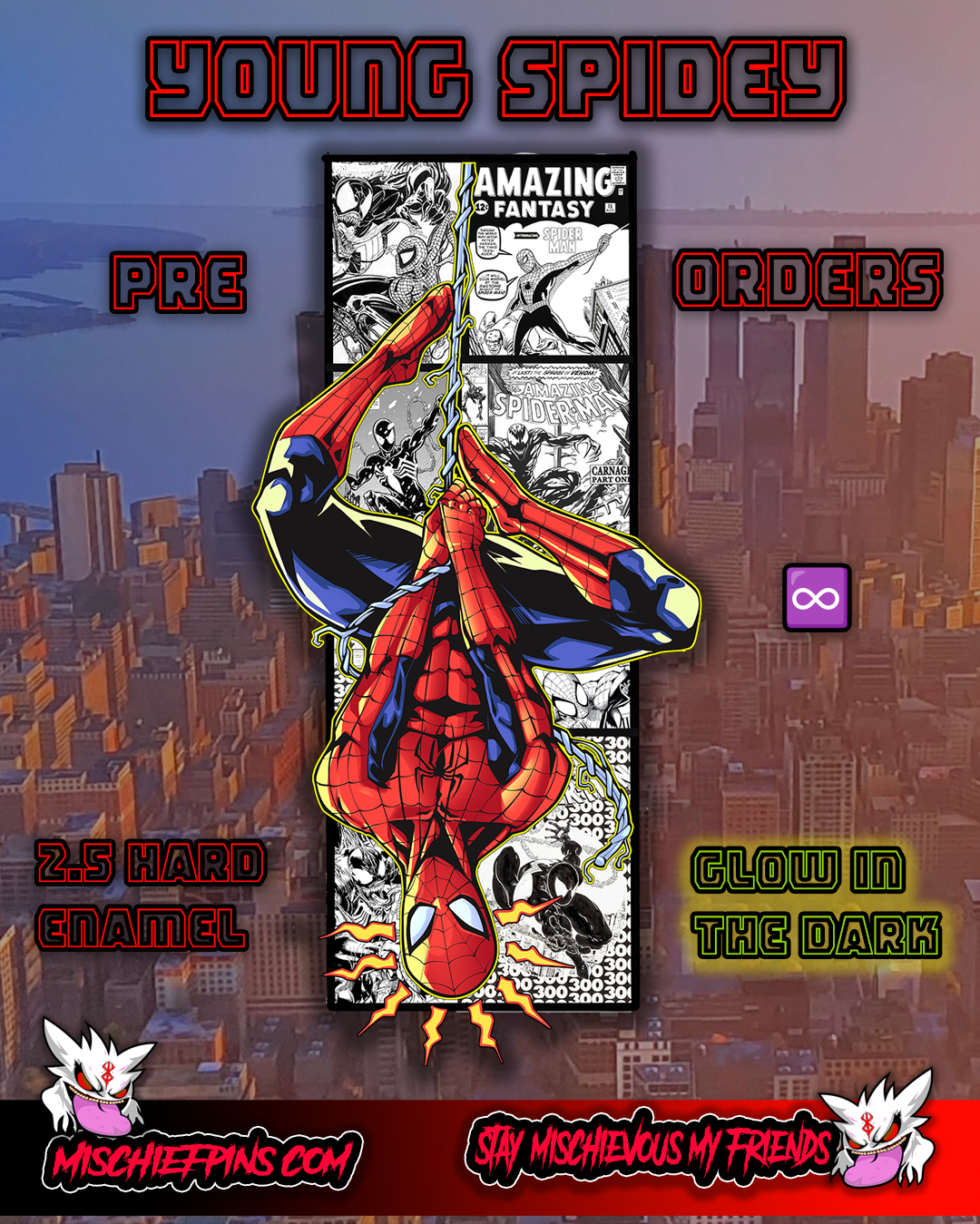 Young Spidey Enamel Pin PRE ORDERS
