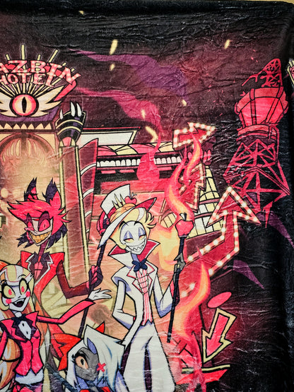 Hazbin Twin Size Fleece Blanket