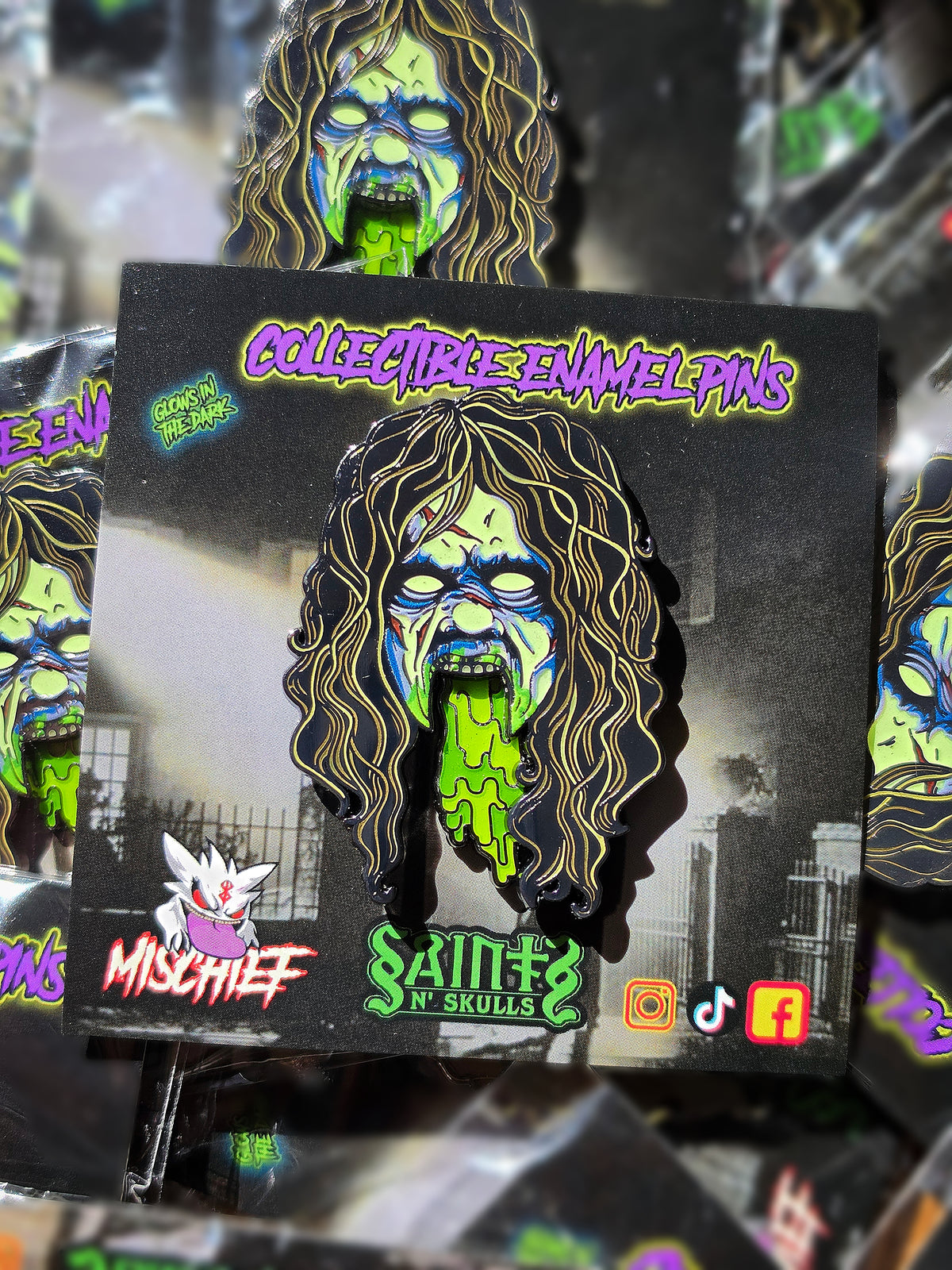 Vomit Queen Enamel Pin