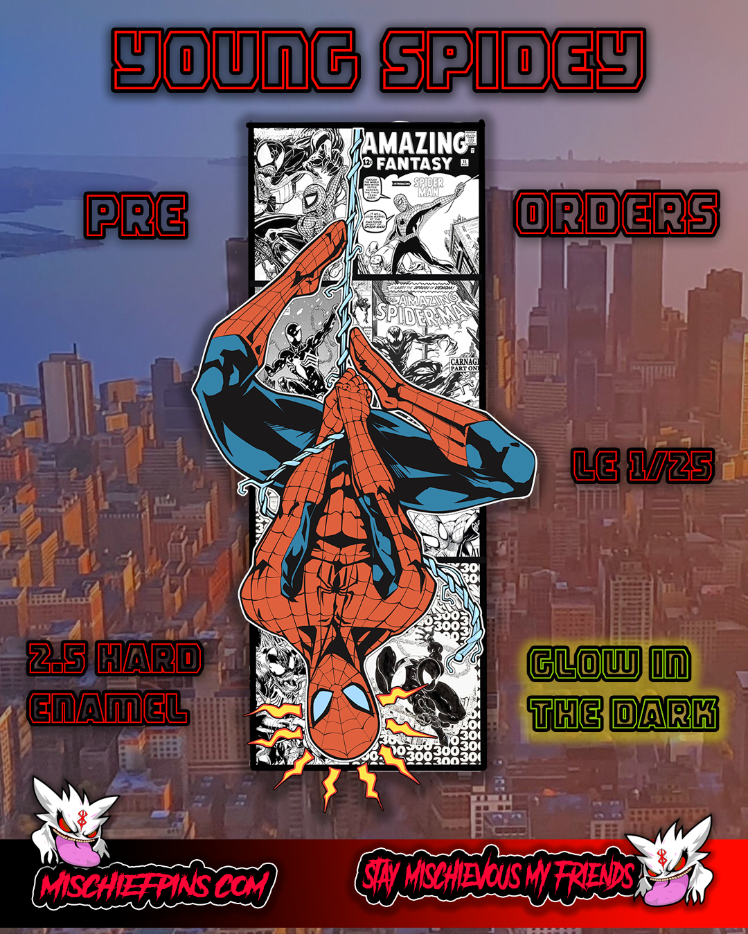 Young Spidey Enamel Pin PRE ORDERS