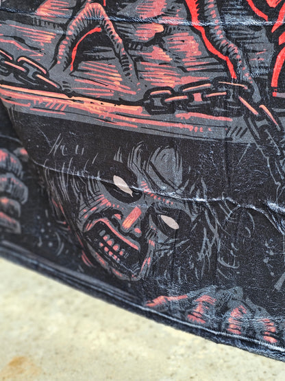 Evil 👁 Ash Fleece blanket