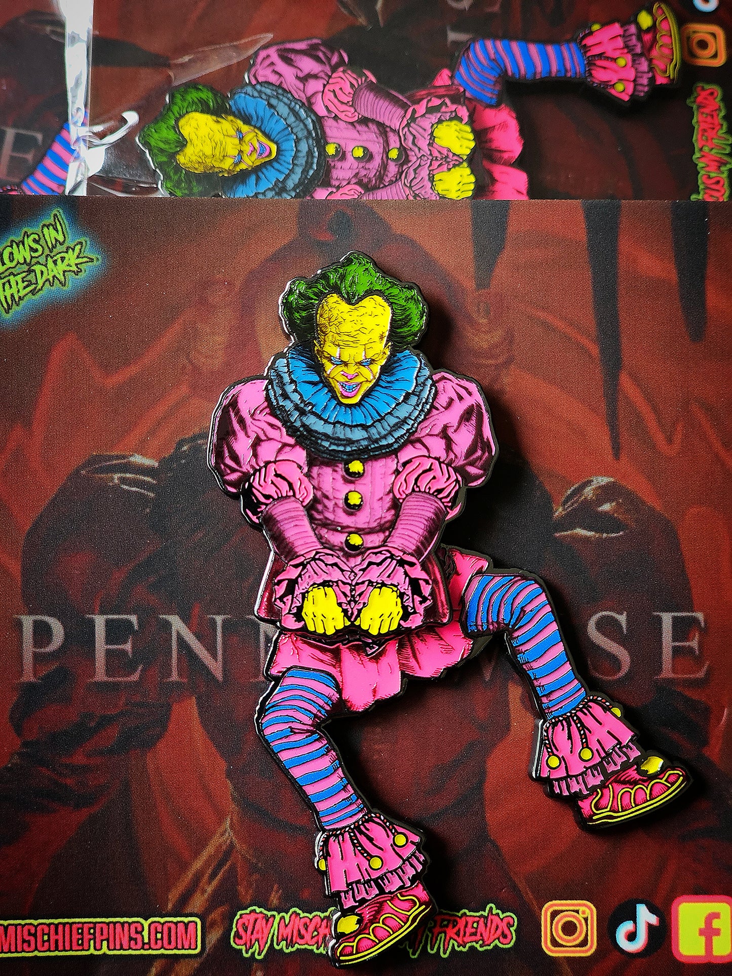 Dancing clown Enamel Pin