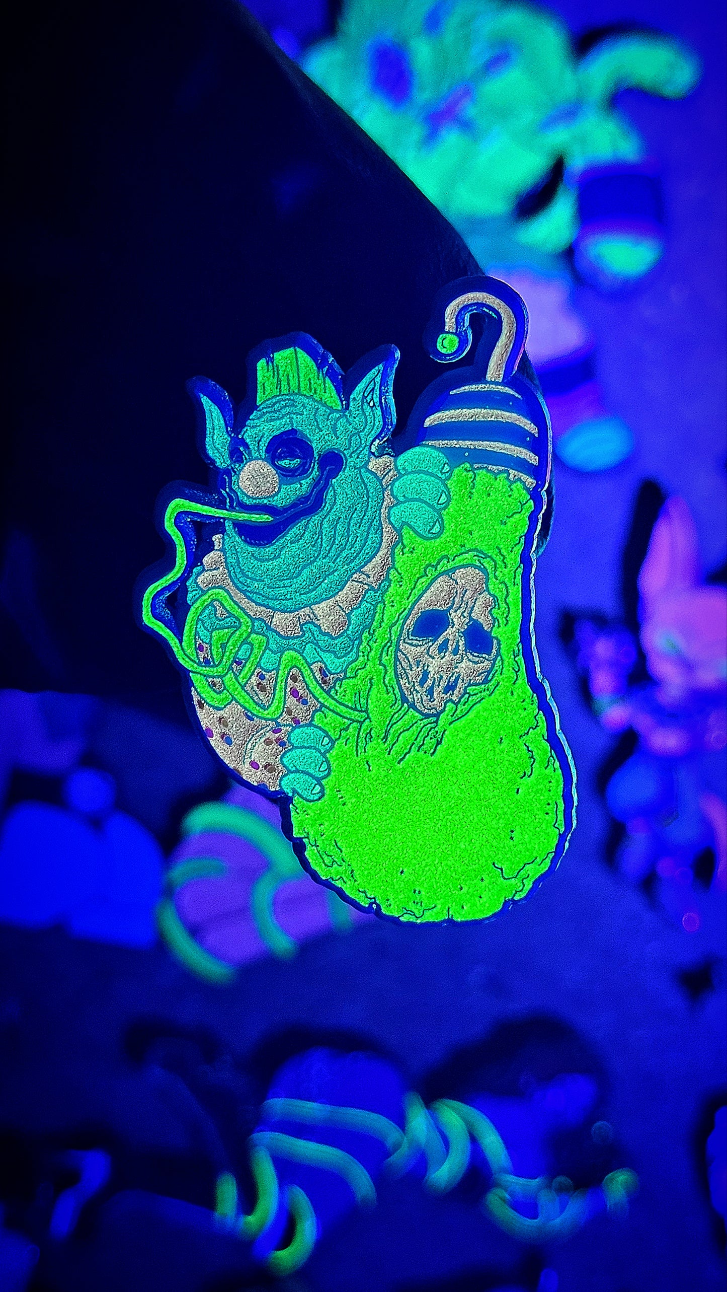Cotton Candy Snacker enamel pin