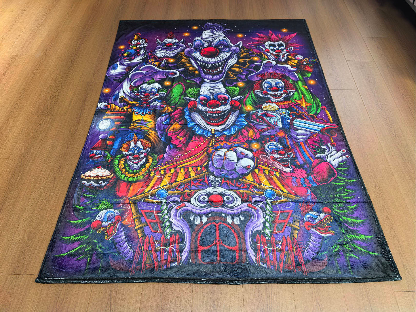 Killer Circus Klowns 🎪 fleece Blanket Pre orders