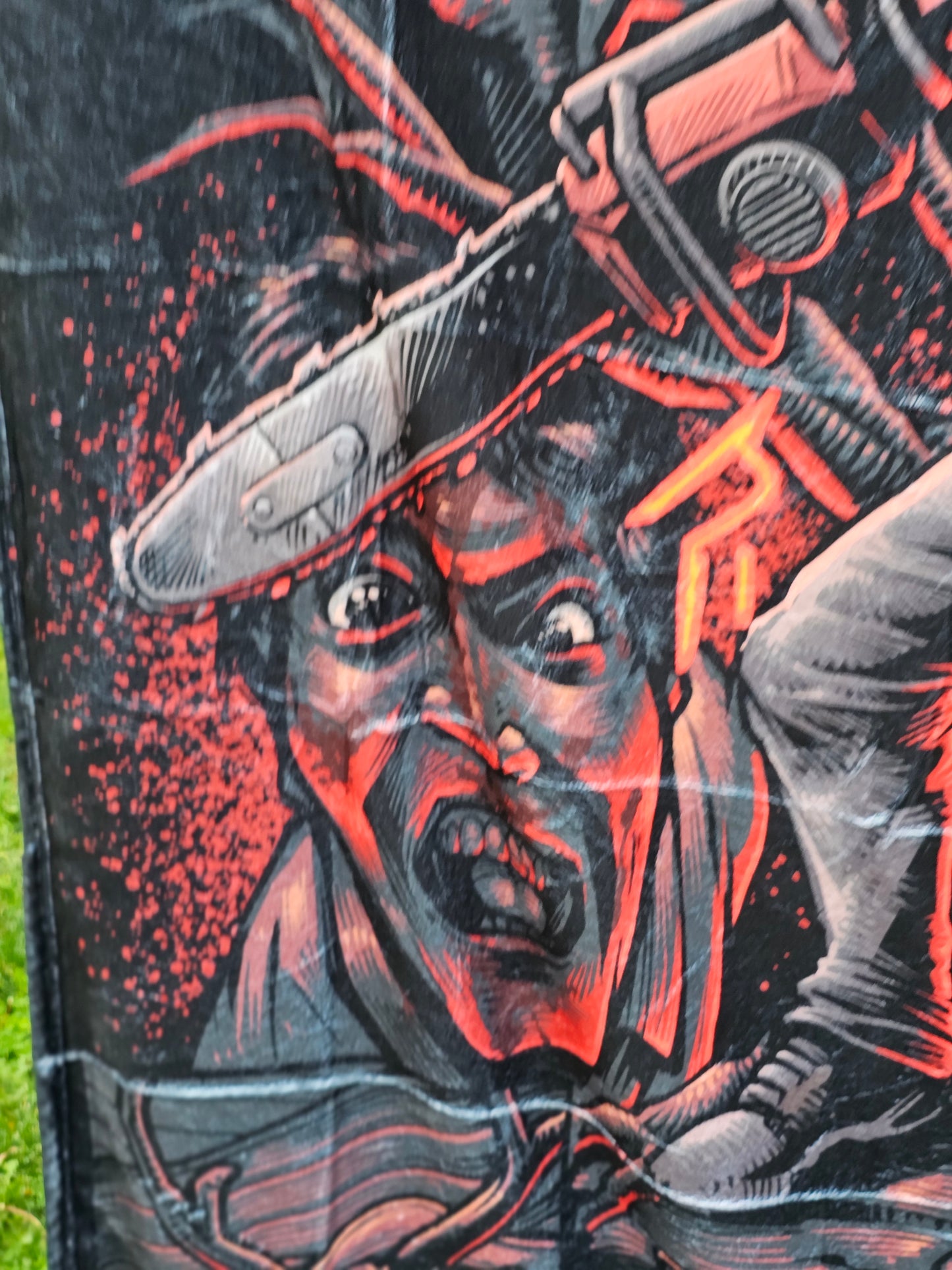 Evil 👁 Ash Fleece blanket