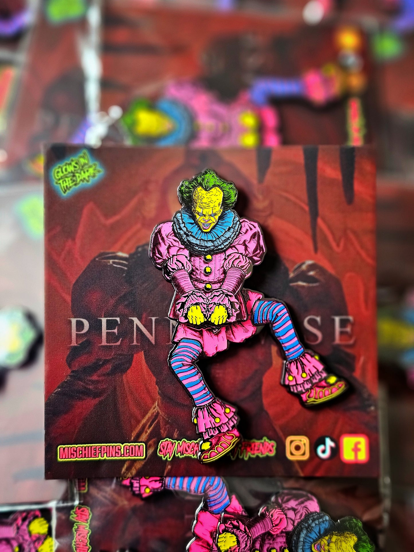 Dancing clown Enamel Pin