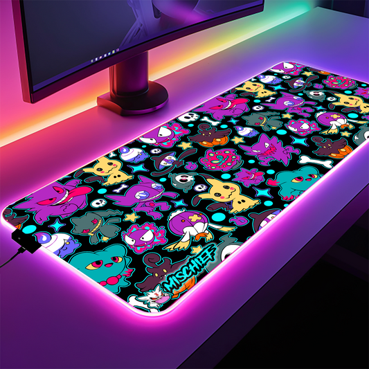 Ghost Type v2 chibi XXL LED Deskmat