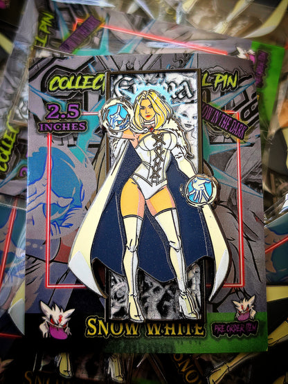 SNOW WHITE ENAMEL PIn