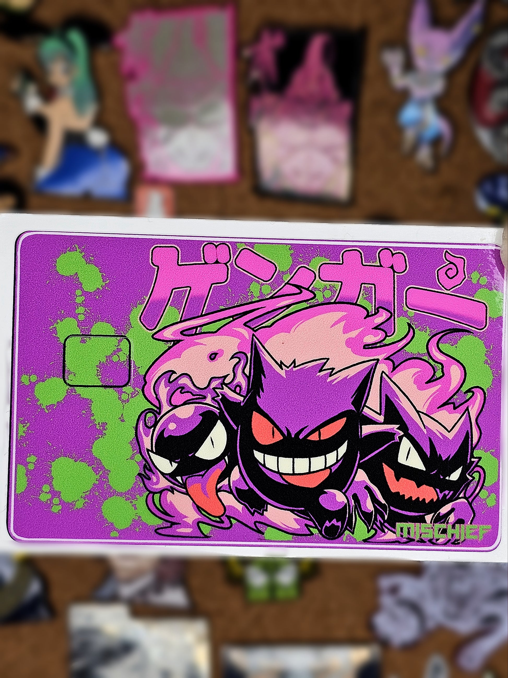 Gengarr Masaki Ghost Credit Card Skin Pokmon Style Decal, Fits Any Standard Card Credit Card Skin Anime Gengarr Masaki Ghost Credit Card Skin Pokmon Style Decal, Fits Any Standard Card Credit Card Skin Anime