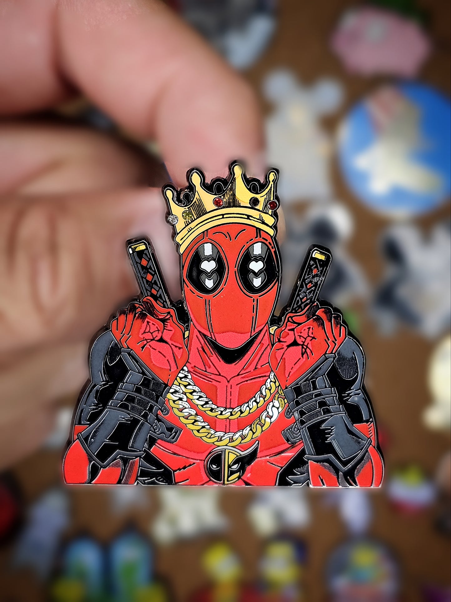 King Pool Enamel Pin