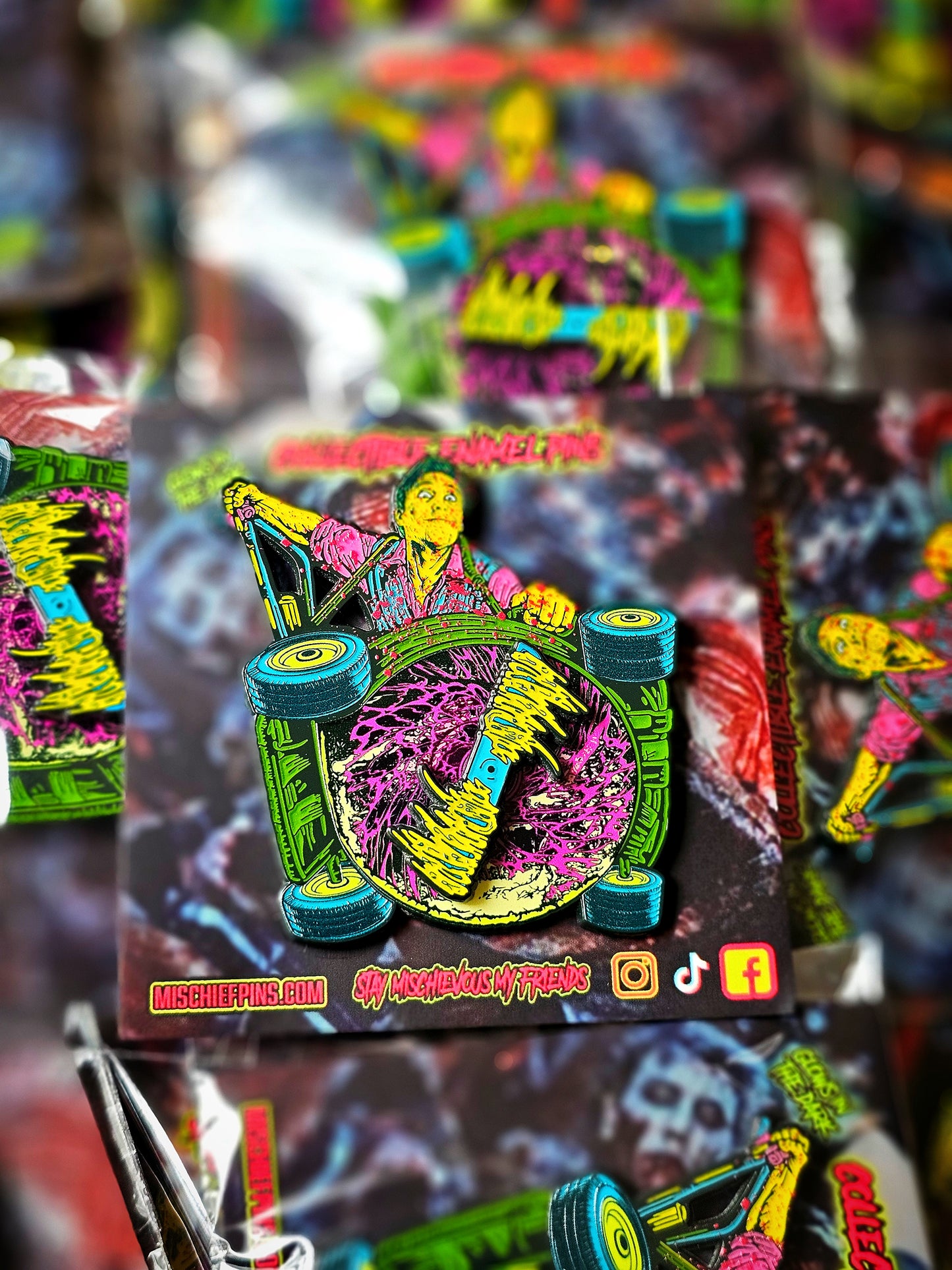 THE MOWER ENAMEL PIN