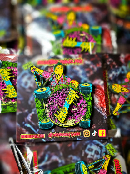 THE MOWER ENAMEL PIN