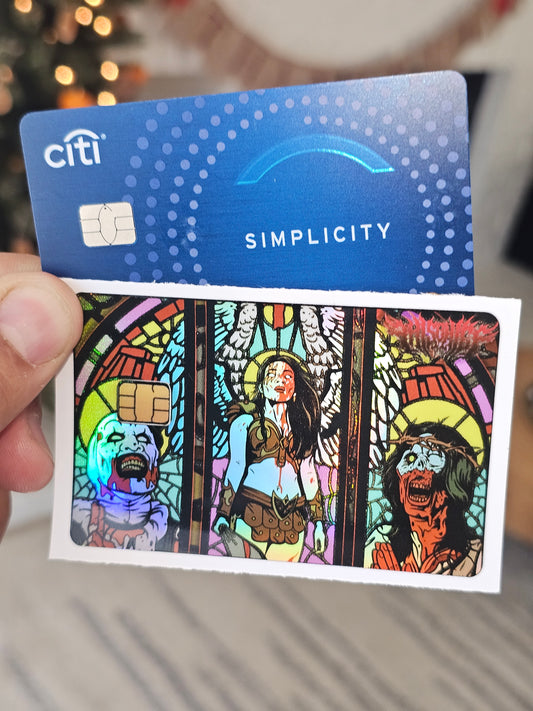 Stained glass Art Credit card skin