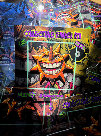 Sun 3d Enamel Pin