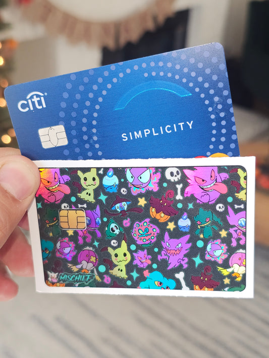 Chibi ghost credit card skin