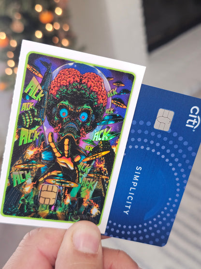 Mars attack Credit card skin