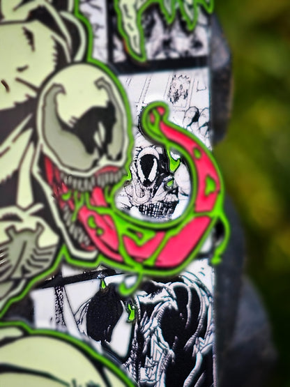 Symbiote Comic strip Enamel Pins