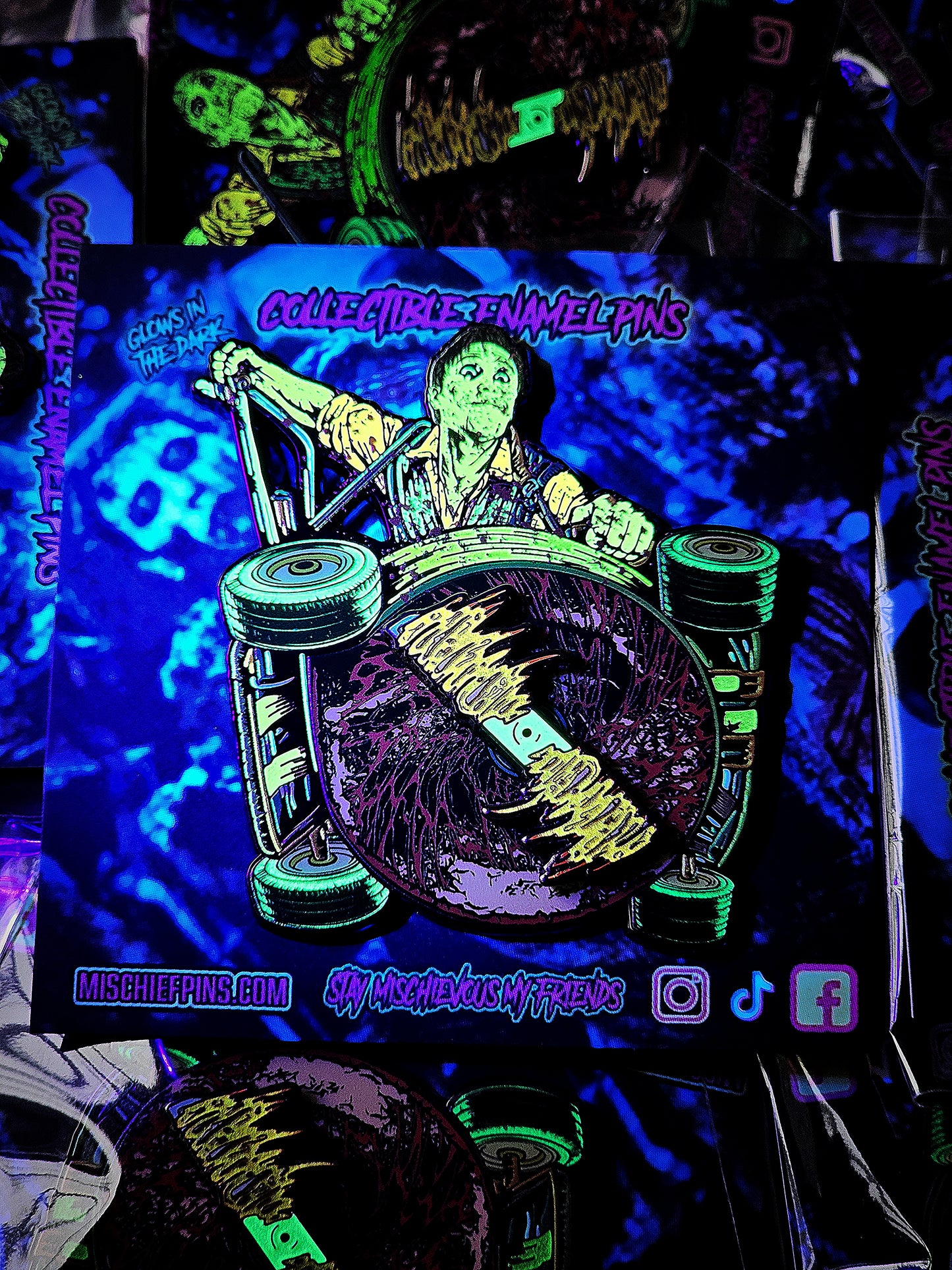 THE MOWER ENAMEL PIN