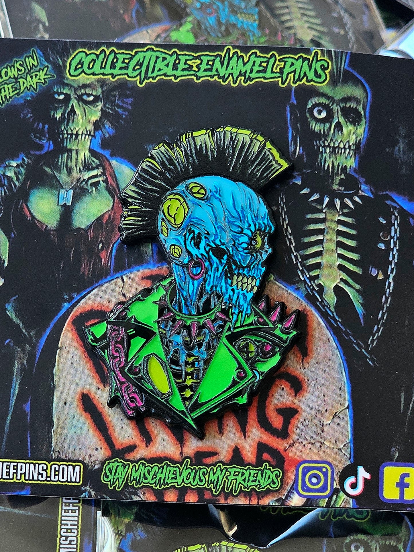 THE PUNKER ENAMEL PIN