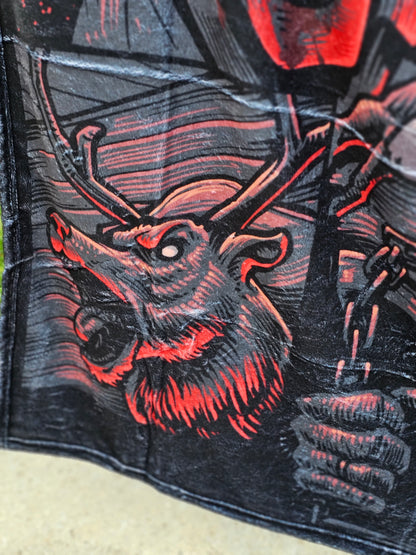 Evil 👁 Ash Fleece blanket