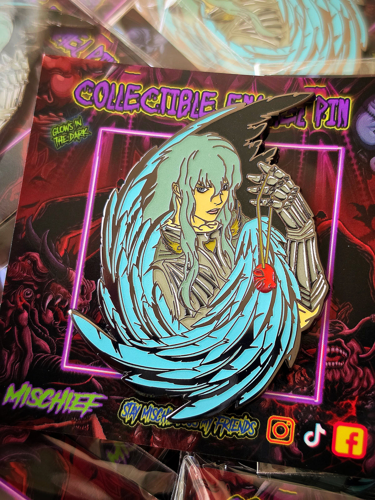 THE HAWK ENAMEL PIN