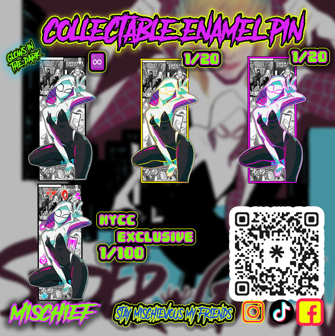 Spider Girl Enamel Pin Pre Order