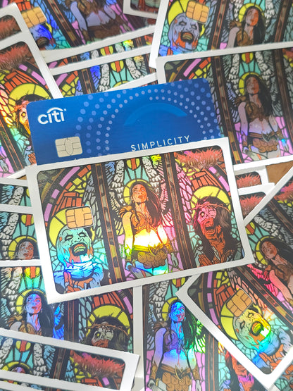 Stained glass Art Credit card skin