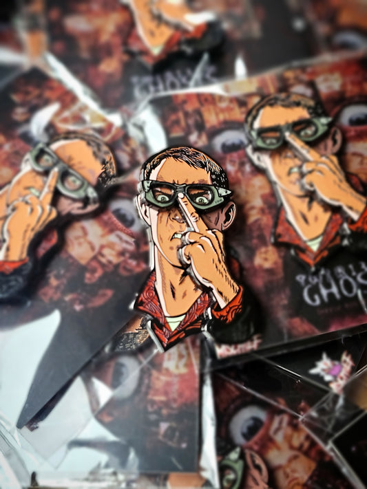 Flipping the Bird Sliding Enamel Pin