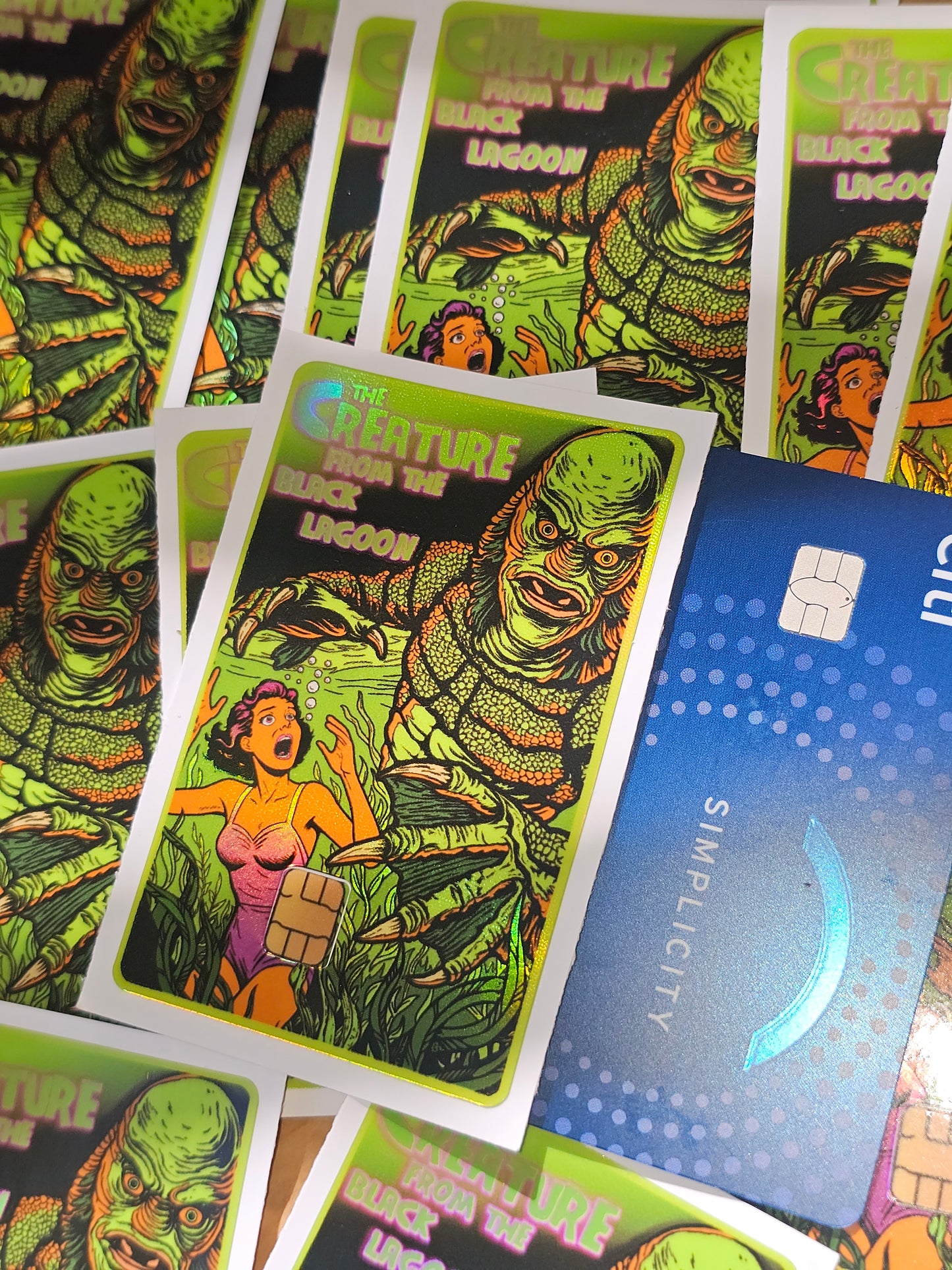 Creature of the Swamp credit card skin