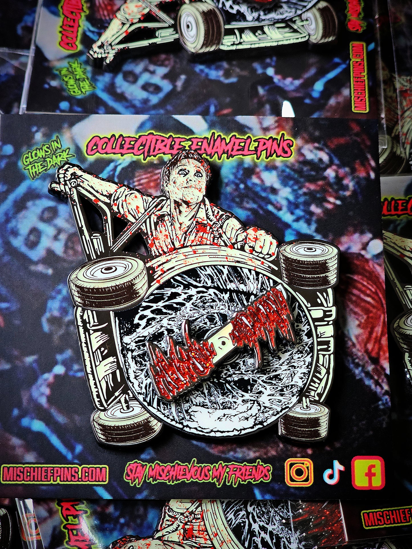 THE MOWER ENAMEL PIN