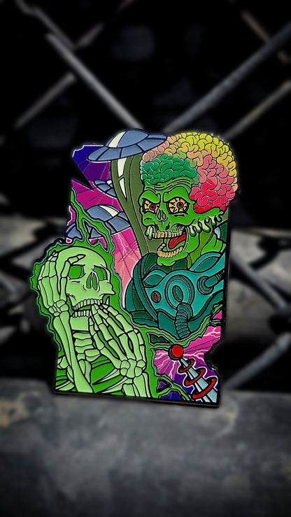 Mars Ack Enamel Pin